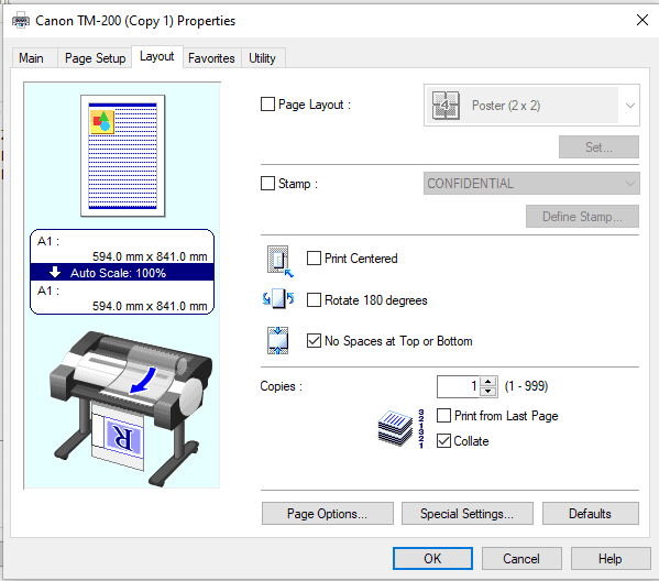 Canon TM-200 and Canon TM-300 Layout tool - Design Supply